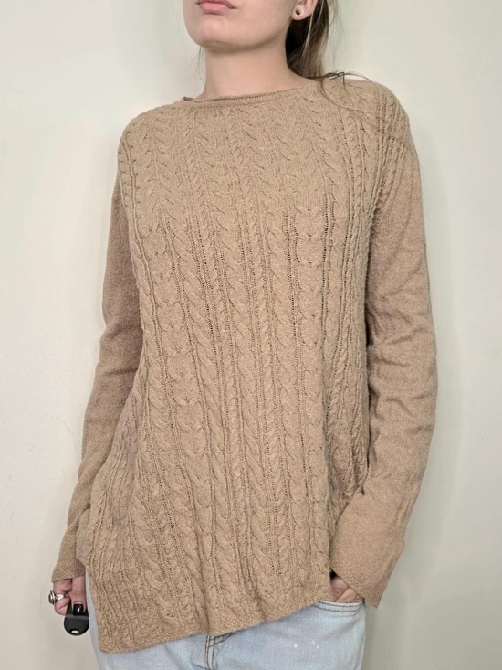 J. Jill Sweaters - Women's Cable Knit Sweater - Camel